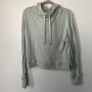 Z Supply Light Blue Hoodie Sweatshirt - Large